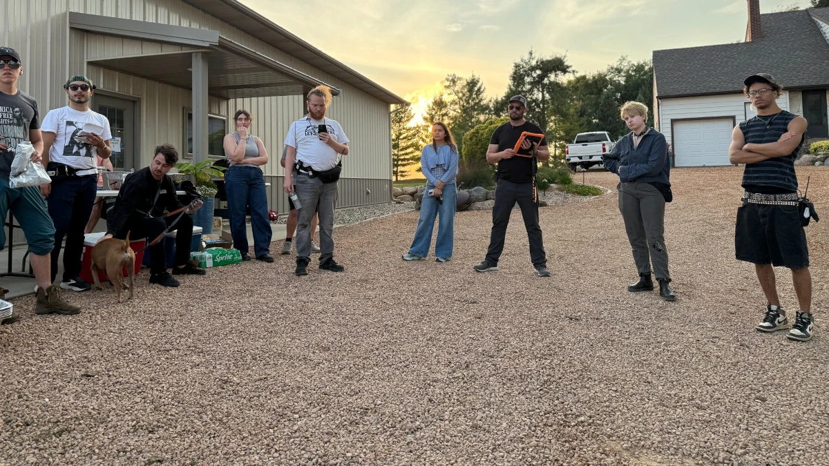 Progeny feature film — safety meeting